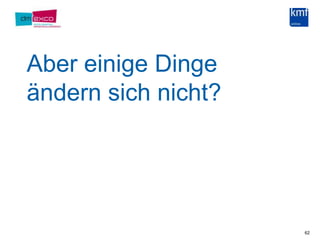 Aber einige Dinge ändern sich nicht?62