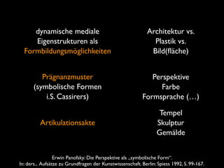 dynamische mediale                                      Architektur vs.
     Eigenstrukturen als                          ...