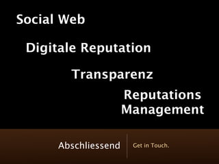 Digital Reputation Management - Praxis