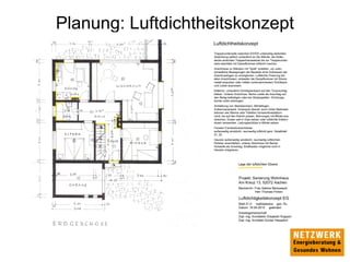 Planung: Luftdichtheitskonzept
 