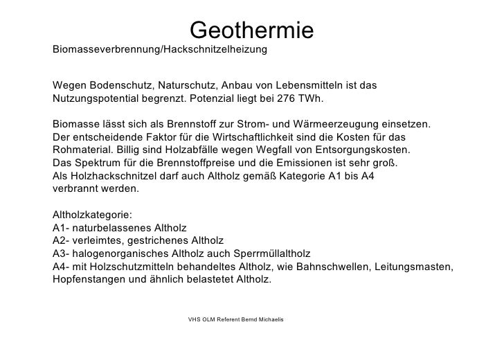 Vortrag Geothermie Vhs Bm