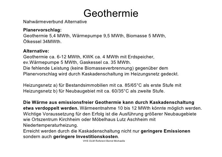 Vortrag Geothermie Vhs Bm