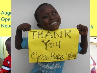 Junior – William Ashia
Augenkrankheit: Exotropia
Operationskosten: 1500 Euro
Neuer Operationstermin: November 2014
 