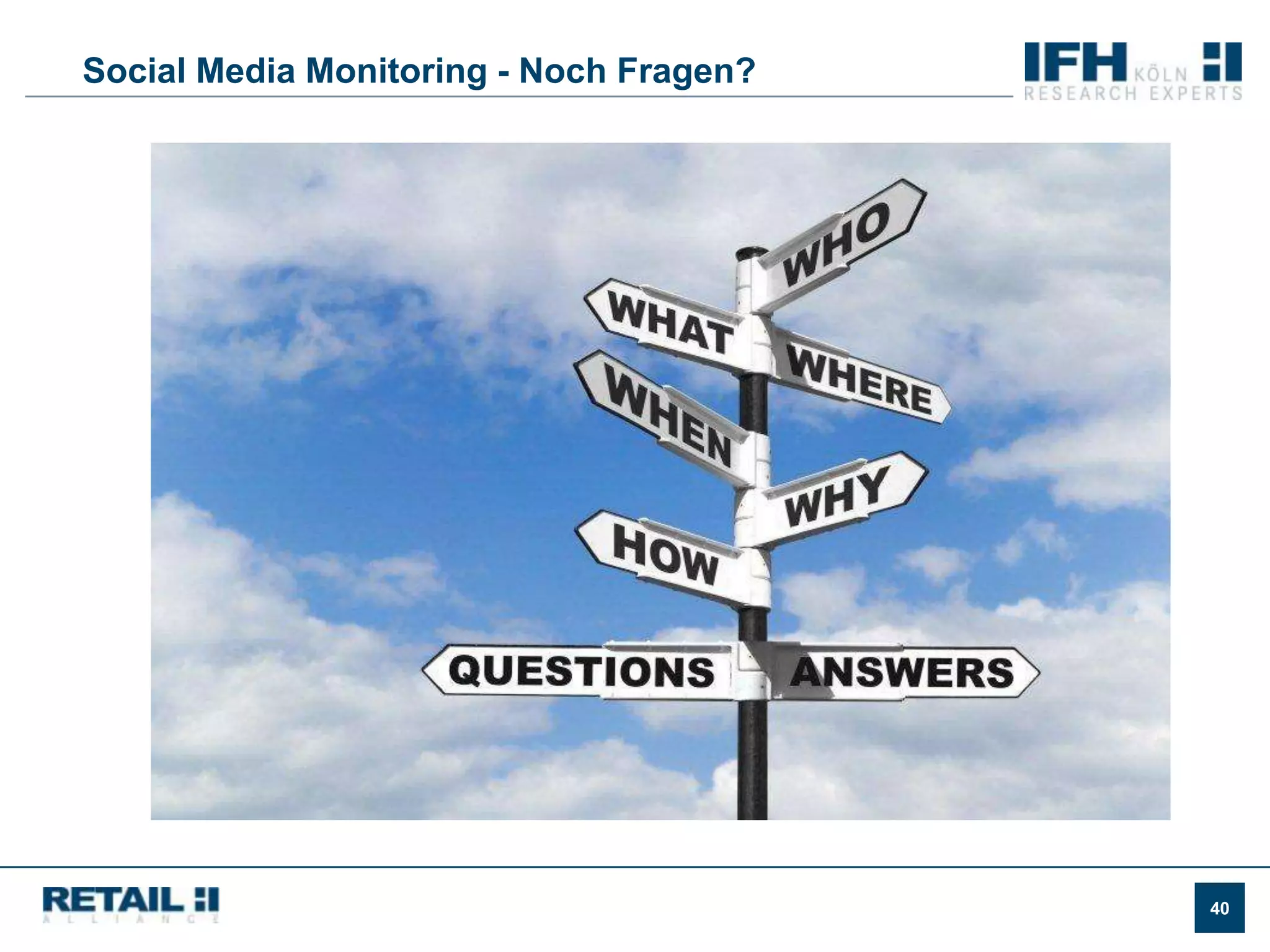 Für was eignet sich Social Media Monitoring tatsächlich?Identifikation relevanter Inhalte zur Ansprache der eigenen eigene ZielgruppeSocial Media Monitoring ist ein Instrument der Marktforschung und von strategischer Bedeutung