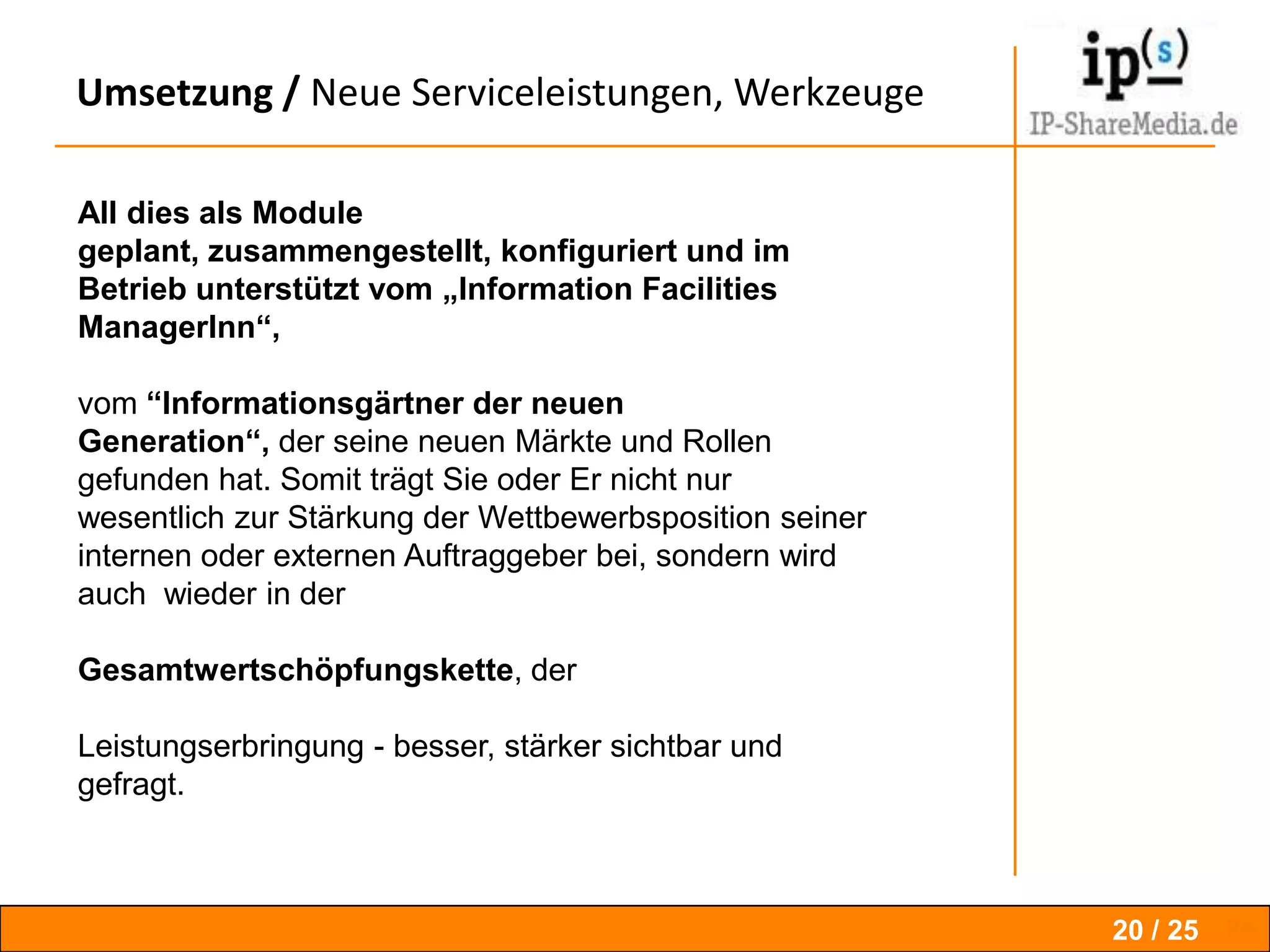 Methoden / Interaktionen organisieren 17 / 19