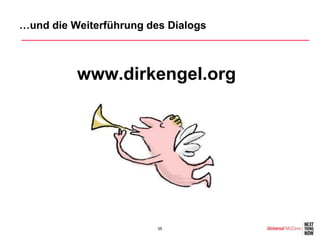 …und die Weiterführung des Dialogs



          www.dirkengel.org




                         35
 