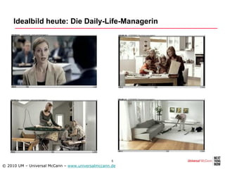 Idealbild heute: Die Daily-Life-Managerin




                                                   5
© 2010 UM – Universal McCann – www.universalmccann.de
 