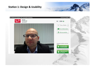 Sta3on	
  1:	
  Design	
  &	
  Usability	
  	
  




                                                   VARIANTE	
  	
  4	
  
 