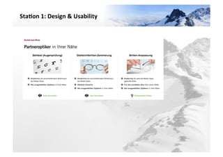 Sta3on	
  1:	
  Design	
  &	
  Usability	
  	
  




                                                   VARIANTE	
  	
  4	
  
 