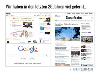 Wir haben in den letzten 25 Jahren viel gelernt...
9
 