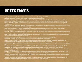 References
Burghardt, G. M. (2005). The Genesis of Animal Play: Testing the Limits. Cambridge, MA: MIT Press.
Caillois, R. (2001). Man, Play, and Games. Urbana, Chicago: University of Illinois Press.
Deci, E. L., & Ryan, R. M. (2012). Motivation, Personality, and Development Within Embedded Social Contexts: An Overview of Self-
Determination Theory. In R. M. Ryan (Ed.), The Oxford Handbook of Human Motivation (pp. 85–107). New York: Oxford University Press.
Gläser, J., & Laudel, G. (2010). Experteninterviews und qualitative Inhaltsanalyse als Instrumente rekonstruierender Untersuchungen (4th Ed.).
Wiesbaden: VS.
Heeter, C., Lee, Y.-H., Magerko, B., & Medler, B. (2011). Impacts of Forced Serious Game Play on Vulnerable Subgroups. International Journal
of Gaming and Computer-Mediated Simulations, 3(3), 34–53.
Hsieh, H.-F., & Shannon, S. E. (2005). Three approaches to qualitative content analysis. Qualitative health research, 15(9), 1277–88.
Huizinga, J. (1955). Homo Ludens: A Study of the Play Element in Culture. Boston: Beacon Press.
Kaye, L. K., & Bryce, J. (2012). Putting The “Fun Factor” Into Gaming: The Influence of Social Contexts on Experiences of Playing Videogames.
International Journal of Internet Science, 7(1), 23–37.
Lopez, S. (2011, October 19). Disneyland workers answer to “electronic whip”. Los Angeles Times. Retrieved from http://articles.latimes.com/
2011/oct/19/local/la-me-1019-lopez-disney-20111018
Mollick, E. & Rothbard, N. (2013). Mandatory Fun: Gamifiction and the Impact of Games at Work. Working Paper.
Pellegrini, A. D. (2009). The Role of Play in Human Development. New York: Oxford University Press.
Peng, W., Lin, J.-H., Pfeiffer, K. a., & Winn, B. (2012). Need Satisfaction Supportive Game Features as Motivational Determinants: An
Experimental Study of a Self-Determination Theory Guided Exergame. Media Psychology, 15(2), 175–196.
Przybylski, A. K., Rigby, C. S., & Ryan, R. M. (2010). A motivational model of video game engagement. Review of General Psychology, 14(2), 154–
166.
Reinecke, L., Tamborini, R., Grizzard, M., Lewis, R., Eden, A., & David Bowman, N. (2012). Characterizing Mood Management as Need
Satisfaction: The Effects of Intrinsic Needs on Selective Exposure and Mood Repair. Journal of Communication, 62(3), 437–453.
Ryan, R. M., Rigby, C. S., & Przybylski, A. (2006). The Motivational Pull of Video Games: A Self-Determination Theory Approach. Motivation
and Emotion, 30(4), 344–360.
Ryan, R. M., & Deci, E. L. (2002). An Overview of Self-Determintation Theory: An Organismic-Dialectical Perspective. In E. L. Deci & R. M.
Ryan (Eds.), Handbook of Self-Determination Research (pp. 3–36). Rochester: University of Rochester Press.
Tamborini, R., Bowman, N. D., Eden, A., Grizzard, M., & Organ, A. (2010). Defining Media Enjoyment as the Satisfaction of Intrinsic Needs.
Journal of Communication, 60(4), 758–777.
Tamborini, R., Grizzard, M., David Bowman, N., Reinecke, L., Lewis, R. J. & Eden, A. (2011). Media Enjoyment as Need Satisfaction: The
Contribution of Hedonic and Nonhedonic Needs. Journal of Communication, 61(6), 1025–1042.
 