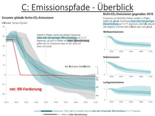 C: Emissionspfade - Überblick
rot: XR-Forderung
 