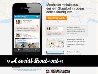 »A social shout-out«
 