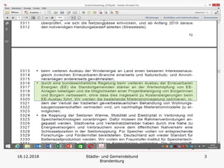 18.12.2018 Städte- und Gemeindebund
Brandenburg
3
Daten zur Windkraft aus Brandenburg
Quelle: Bundesnetzagentur
 
