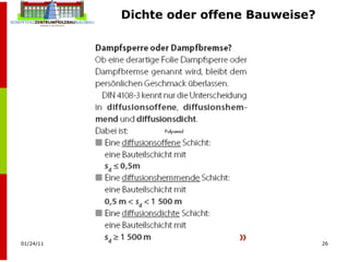 Dichte oder offene Bauweise? 