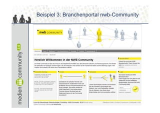Beispiel 3: Branchenportal nwb-Community
17
 