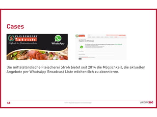 Die mittelständische Fleischerei Stroh bietet seit 2014 die Möglichkeit, die aktuellen
Angebote per WhatsApp Broadcast Lis...