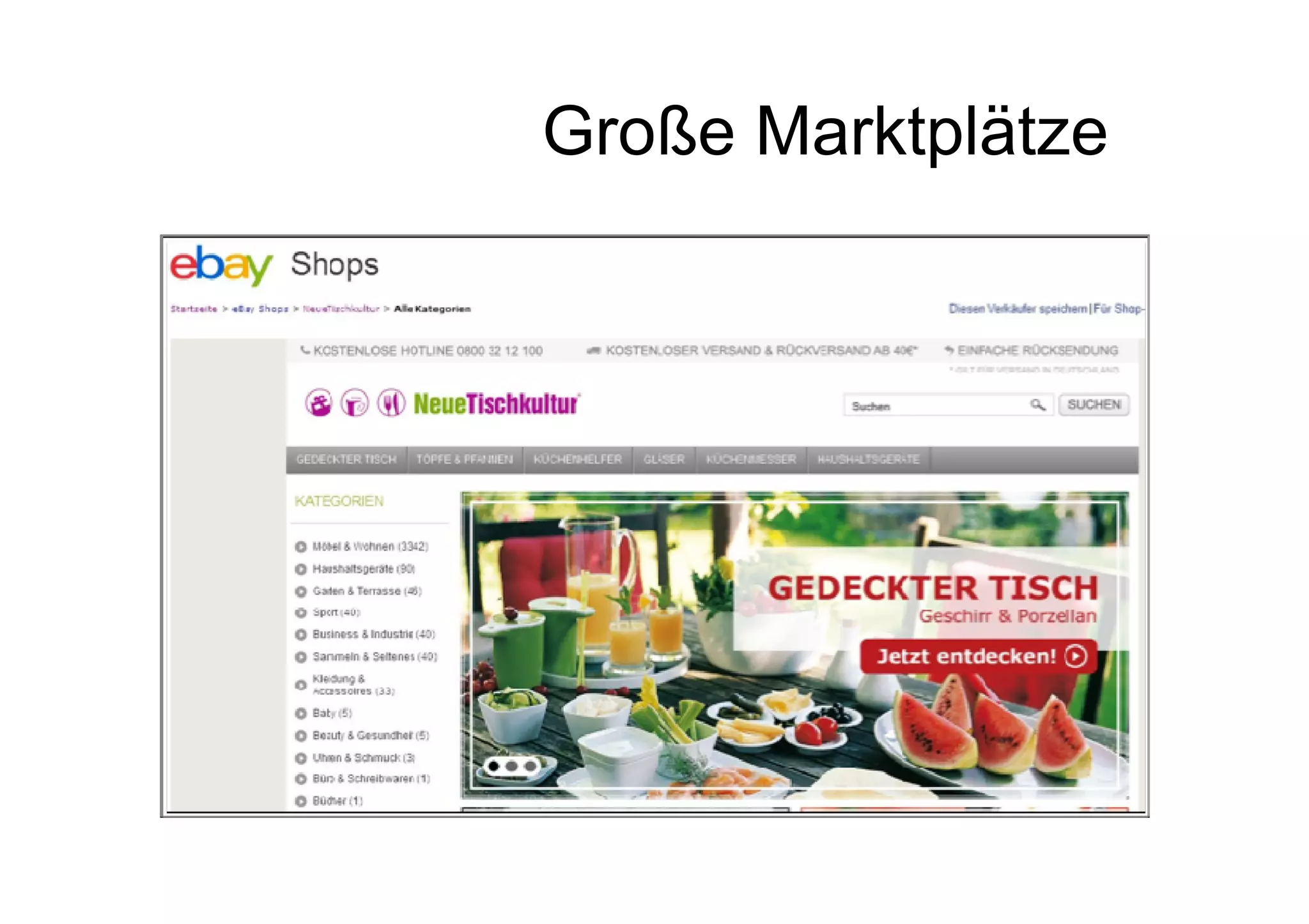 Große Marktplätze