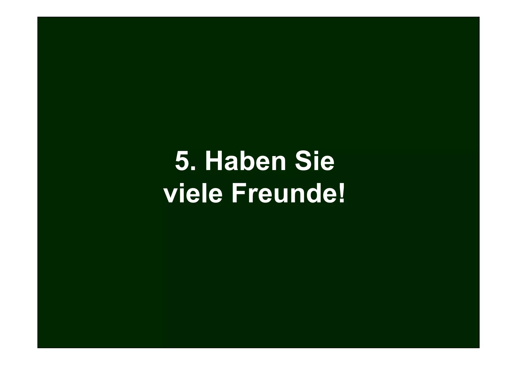 AGENDA
Was wir heute vor haben!

1. Ziel und Ablauf des Workshops
2. Strategie
3. Die eigene Website
4. Register und Portale  5. Haben Sie
5. Suchmaschinenoptimierung (SEO)
                        viele Freunde!
6. Suchmaschinenmarketing (SEM)
7. Newsletter / E-Mail-Marketing
8. Online-PR
9. Web 2.0: Blogs, Podcasts, Social Bookmarks



Ihr Unternehmen lebt nicht von dem, was es produziert,
sondern von dem, was es verkauft.


                                                         67
 