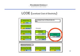 LCOE (Levelized Cost of Electricity)




                                       22
 