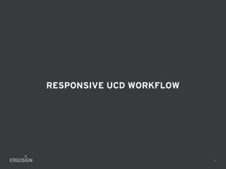 RESPONSIVE UCD WORKFLOW
16
 