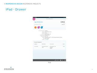 iPad
RESPONSIVE DESIGN RESPONSIVE PROJECTS
iPad - Drawer
41
iPad
 