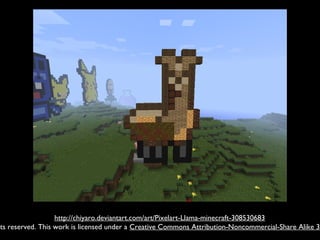 http://chiyaro.deviantart.com/art/Pixelart-Llama-minecraft-308530683
hts reserved. This work is licensed under a Creative Commons Attribution-Noncommercial-Share Alike 3.
 