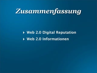Web 2.0 Basics