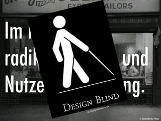 Seite 9Intelligente Systeme im Gesundheitswesen, 20. Juni 2013 im Kunsthaus Zürich, eHealth Consulting GmbH
Im Netz regiert
radikale Nutzer- und
Nutzenorientierung.
© DuncanHartley Photos
© designblind.co.uk
 
