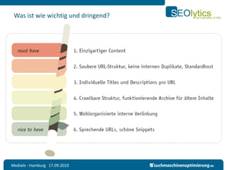 Was ist wie wichtig und dringend?




Mediale - Hamburg 17.09.2010
 