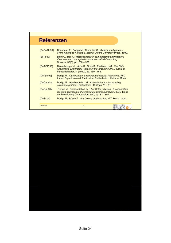 M dorigo optimization learning and natural algorithms phd thesis