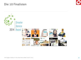 Die 10 Finalisten
32mind digital | Aufbruch in die Smart Service Welt | next CC 2015
 
