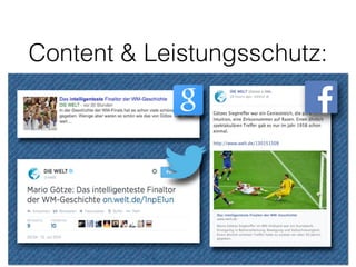 Content & Leistungsschutz: 
 