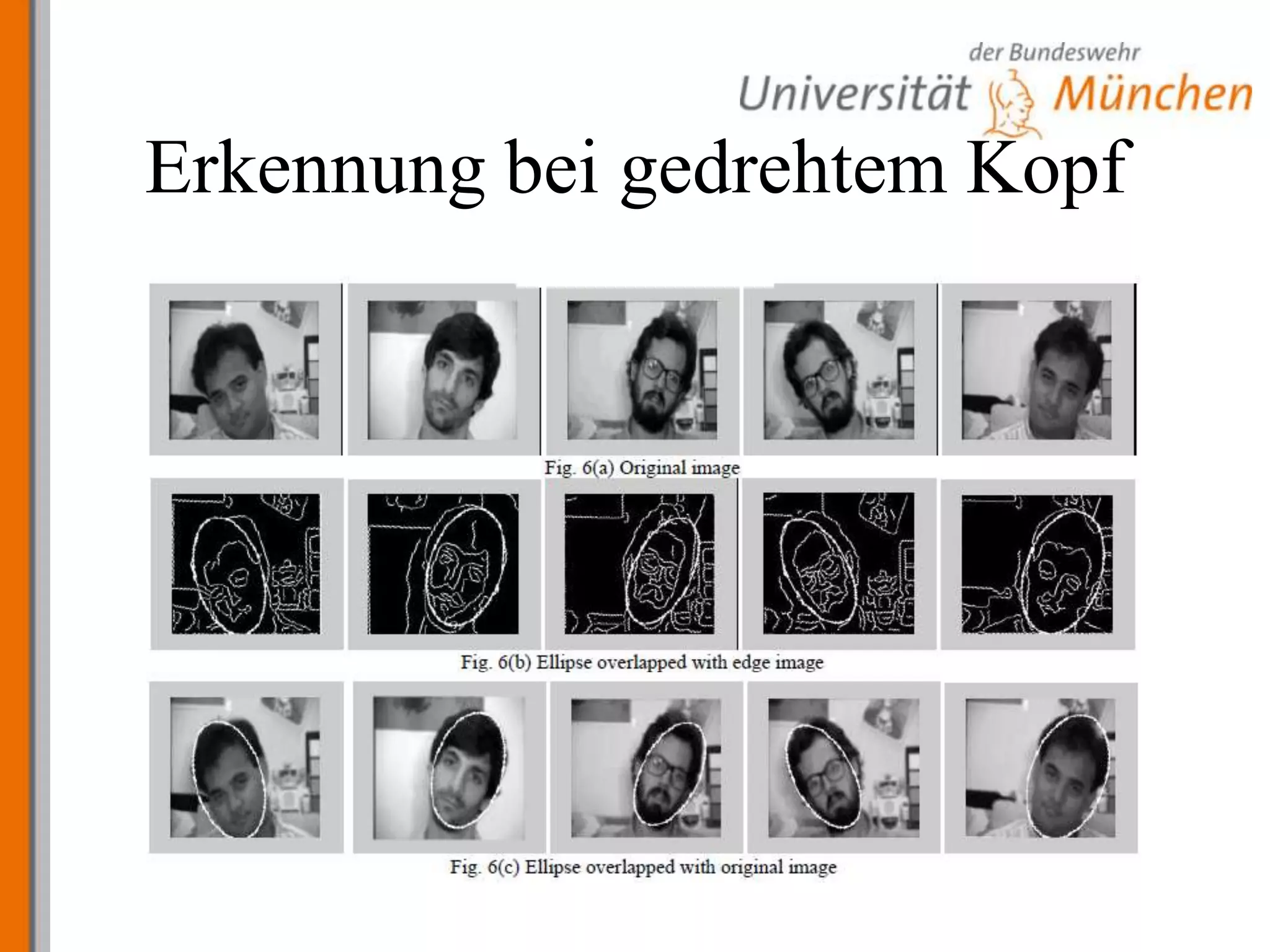 Erkennung bei gedrehtem Kopf