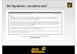 Der Tag danach – wie sieht er aus?




                                     18
 
