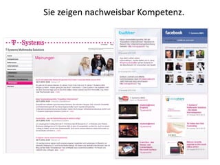 Sie zeigen nachweisbar Kompetenz.
 