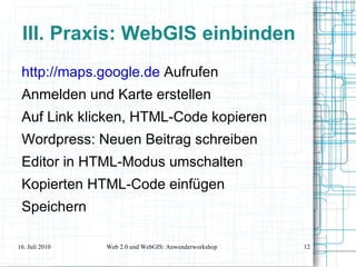 I. Was ist Web 2.0? Nutzer erstellen, bearbeiten und verteilen Inhalte selbst 
