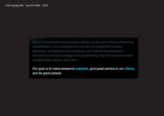 web-typografie martin hahn 2010
 
