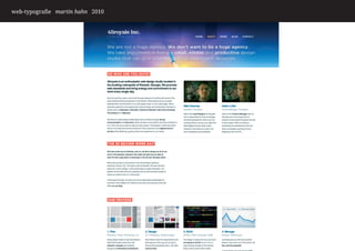 web-typografie martin hahn 2010
 