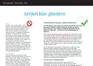 web-typografie martin hahn 2010




                          Artikel klar gliedern
 