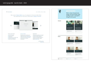 web-typografie martin hahn 2010
 