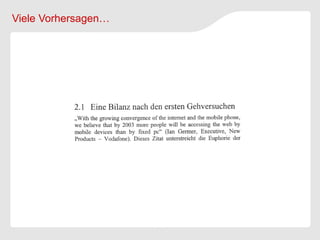 Viele Vorhersagen…
 