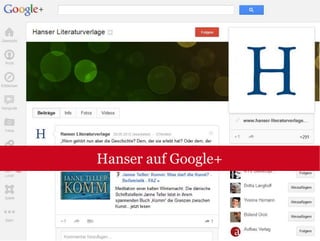 Hanser auf Google+
 