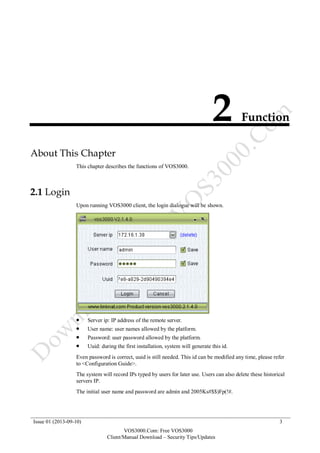 Vos3000 manual version2140_(vos3000.com) | PDF