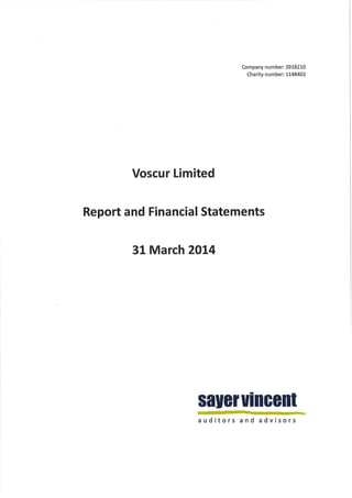 Voscur signed accounts sv llp 2014 1