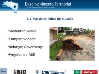 Possíveis ações a serem trabalhadas


           5.2. Possíveis linhas de atuação


•Sustentabilidade

•Competitividade

•Reforçar Governança

•Projetos de RSE
 