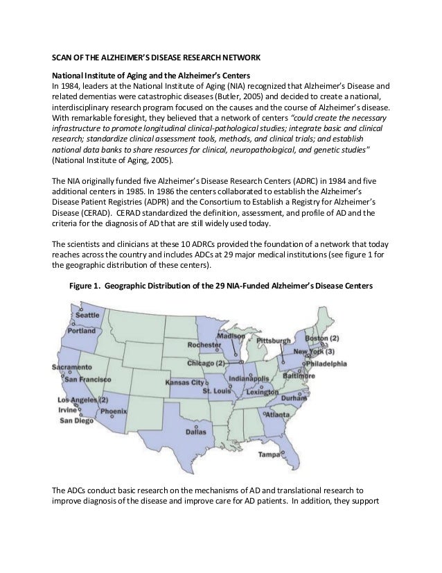 Research paper on alzheimer's disease