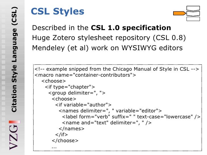Quick introduction to the Citation Style Language (CSL)