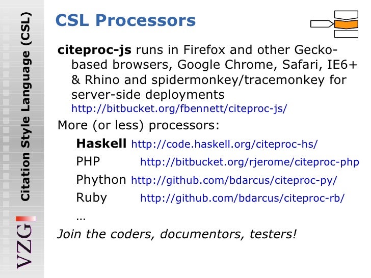 Quick introduction to the Citation Style Language (CSL)
