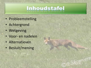 Jacht met honden en/of paarden
